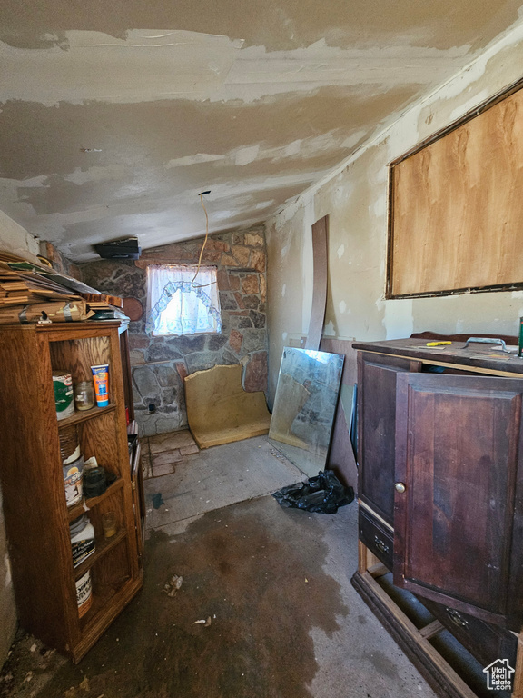View of basement