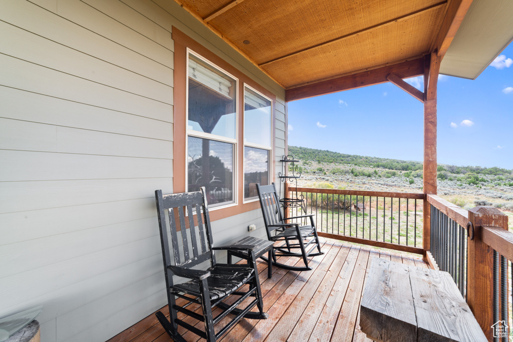 View of deck