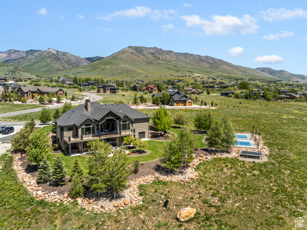 View of mountain backdrop