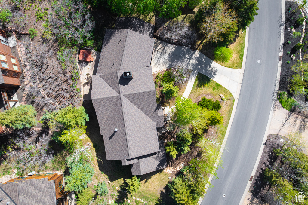 View from above of property