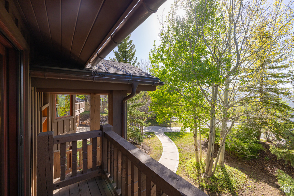 View of deck