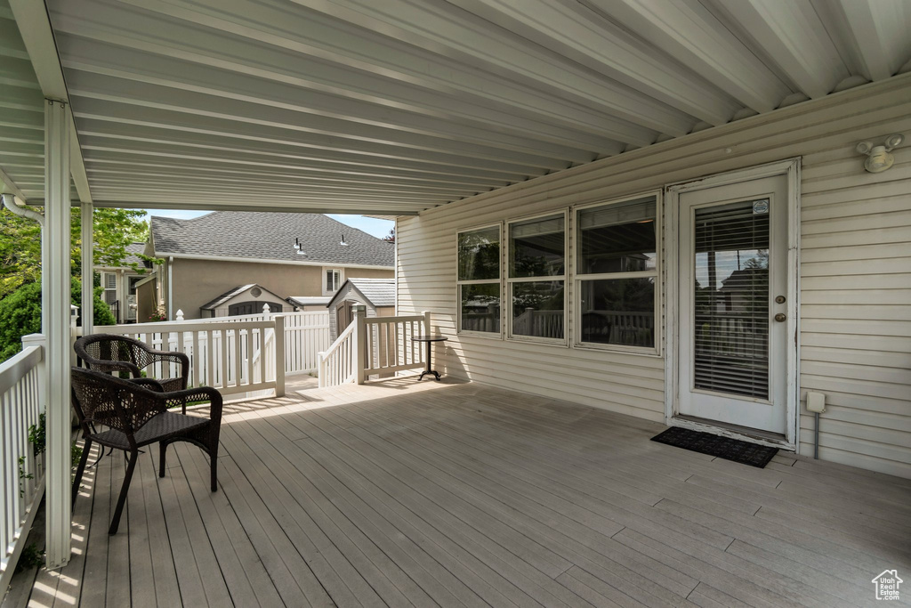 View of deck
