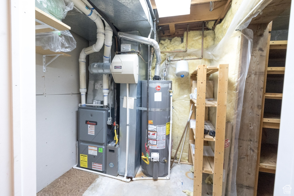 Utilities featuring water heater