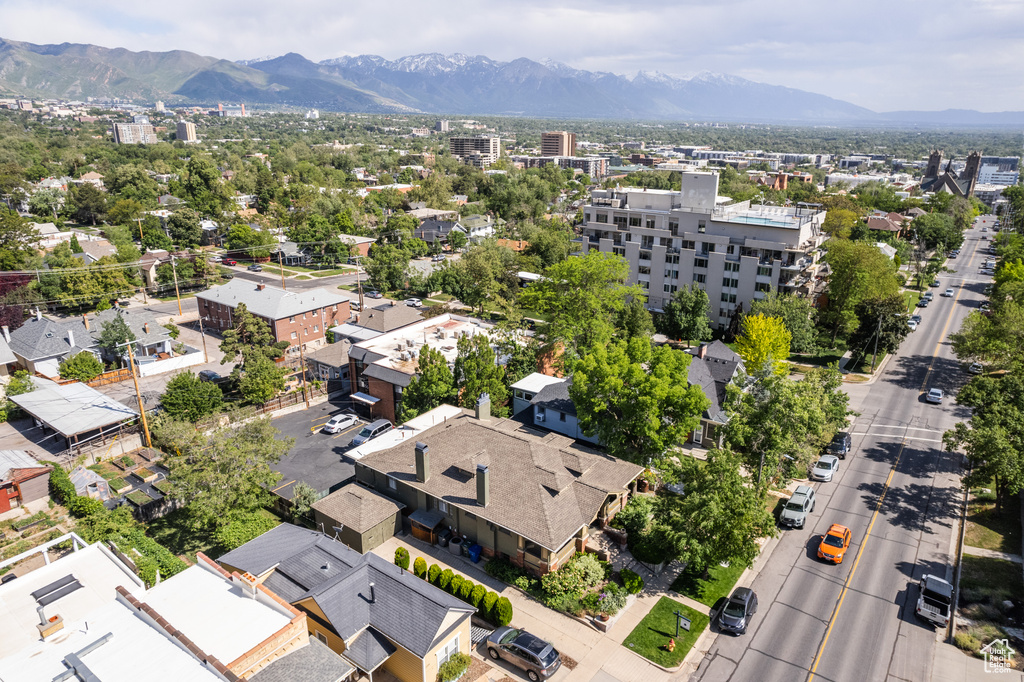Drone / aerial view of mountains