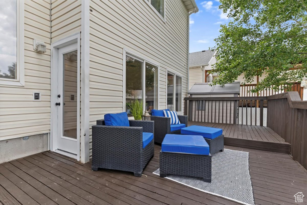 View of deck