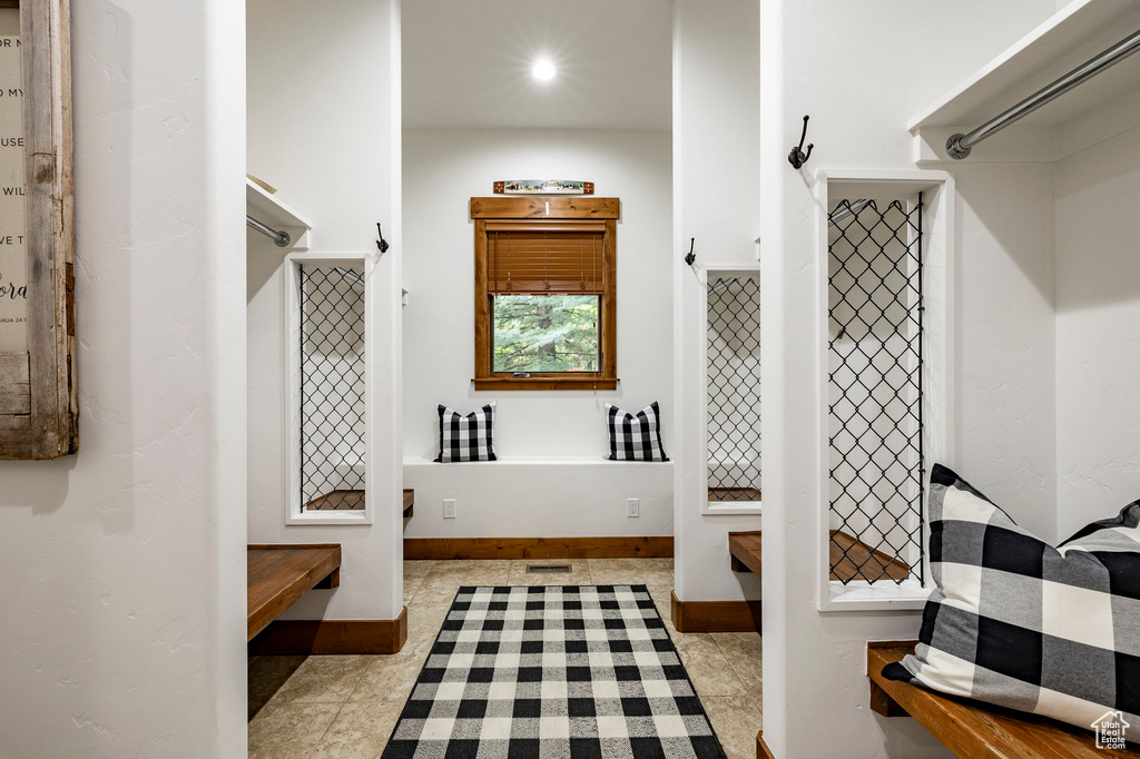 Bathroom featuring tile patterned floors