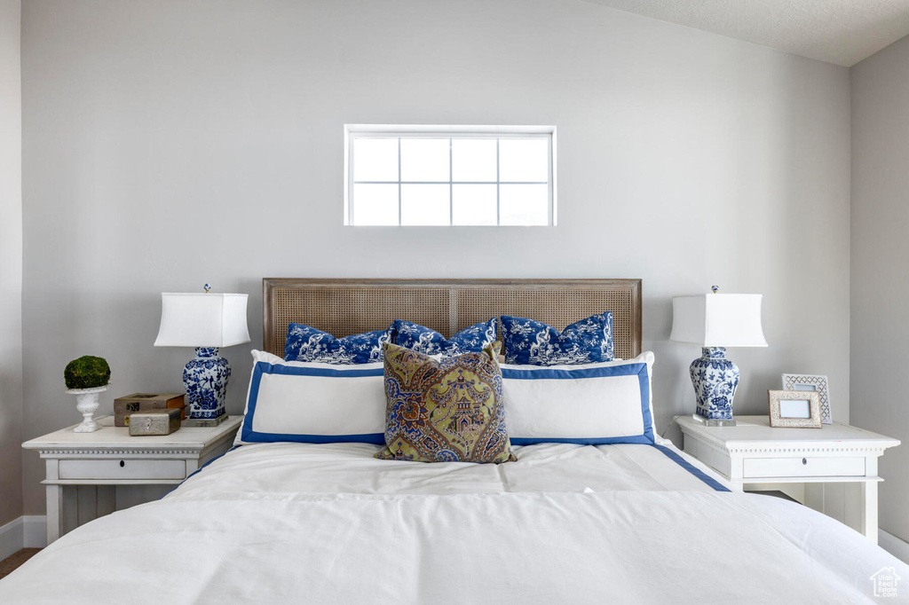 Bedroom with baseboards