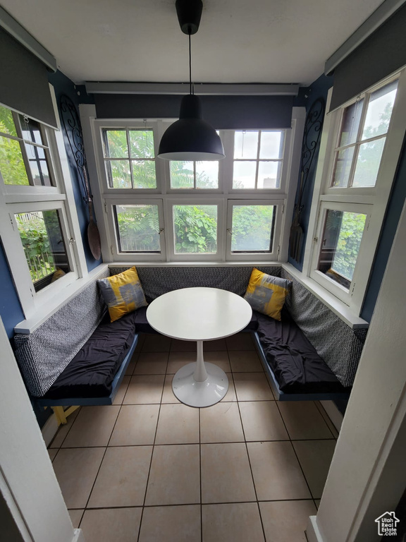 Sunroom with french doors