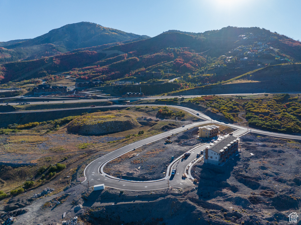 Bird\'s eye view of mountains