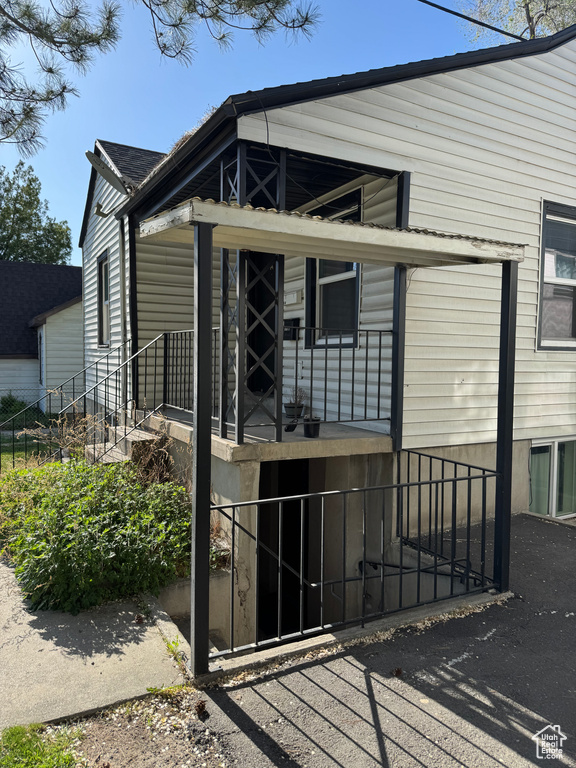 View of back of property