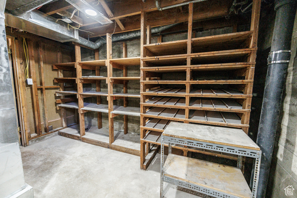 View of storage room