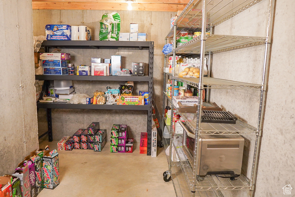View of storage room