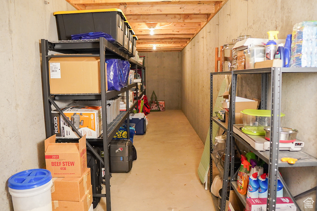 View of storage room