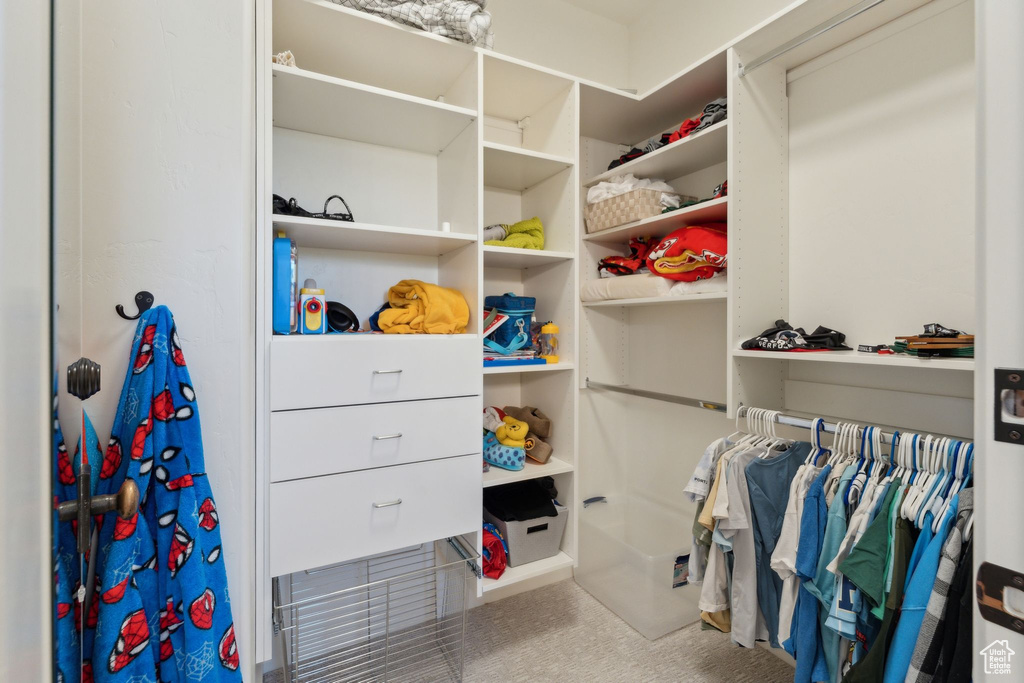 View of spacious closet