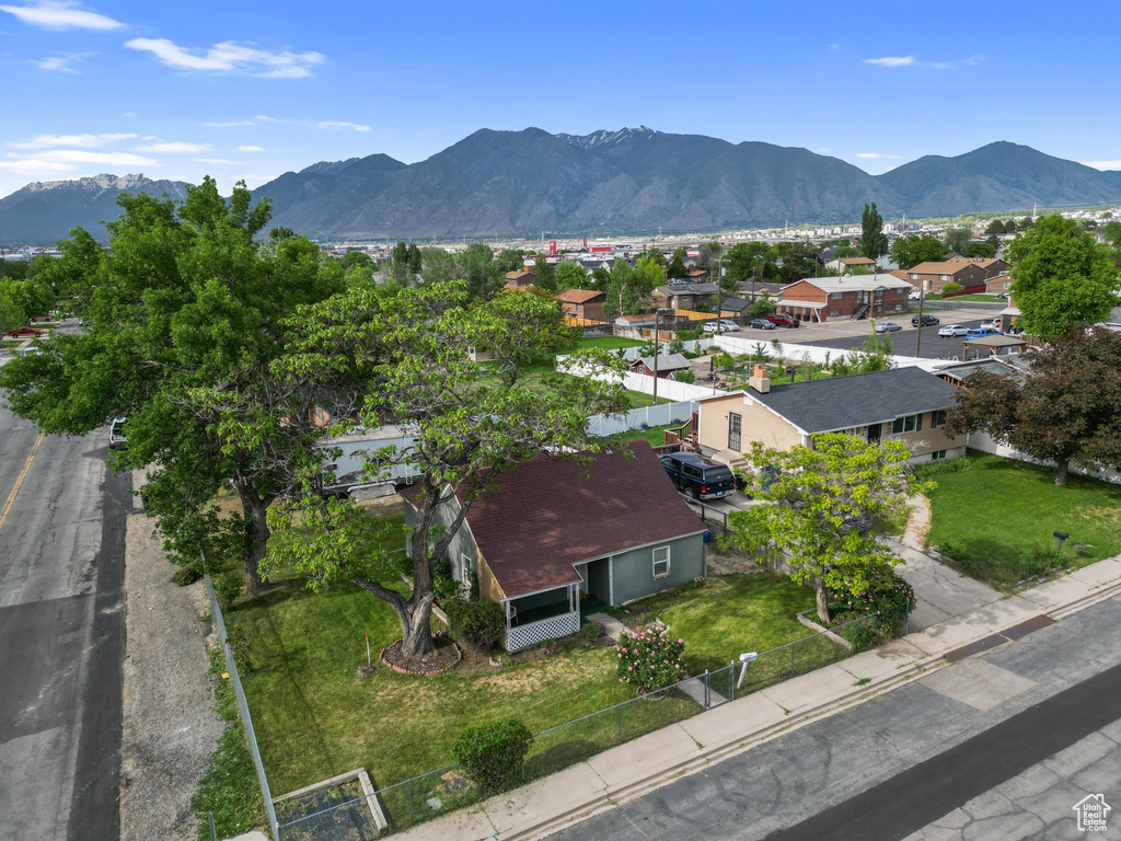 Mountain view featuring nearby suburban area