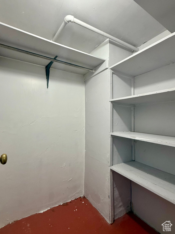 View of spacious closet