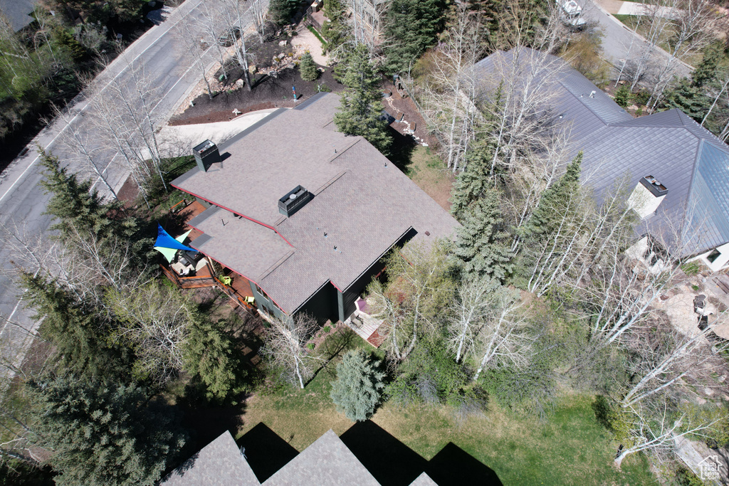 View from above of property