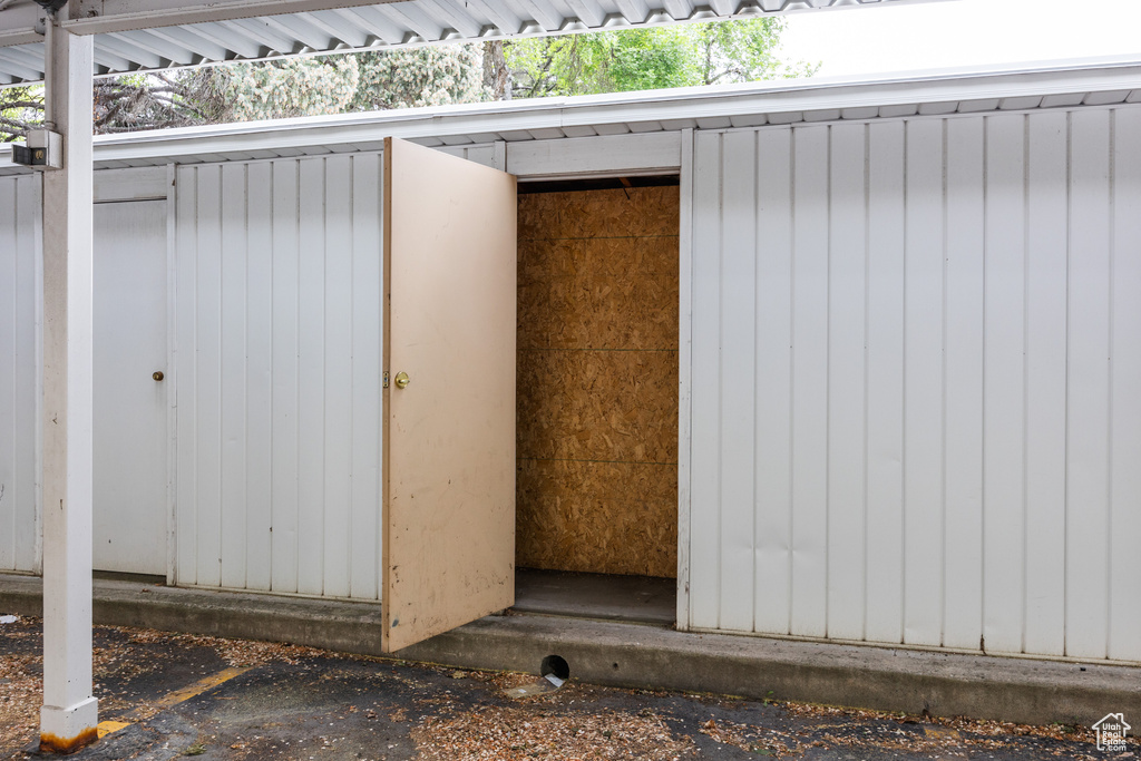 View of outbuilding