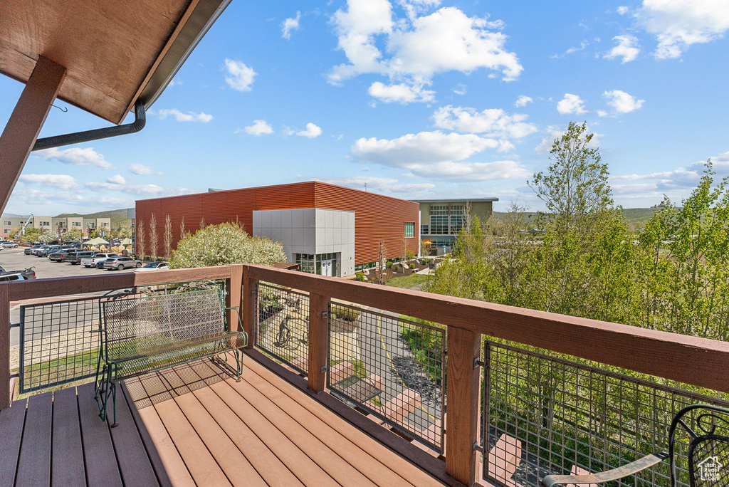 View of wooden terrace