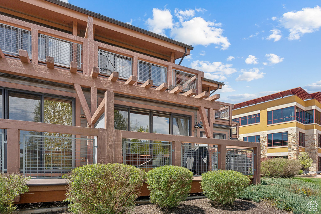 View of back of property
