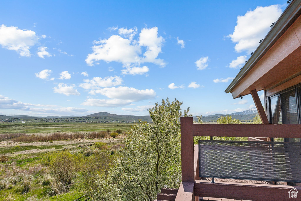 View of mountain background