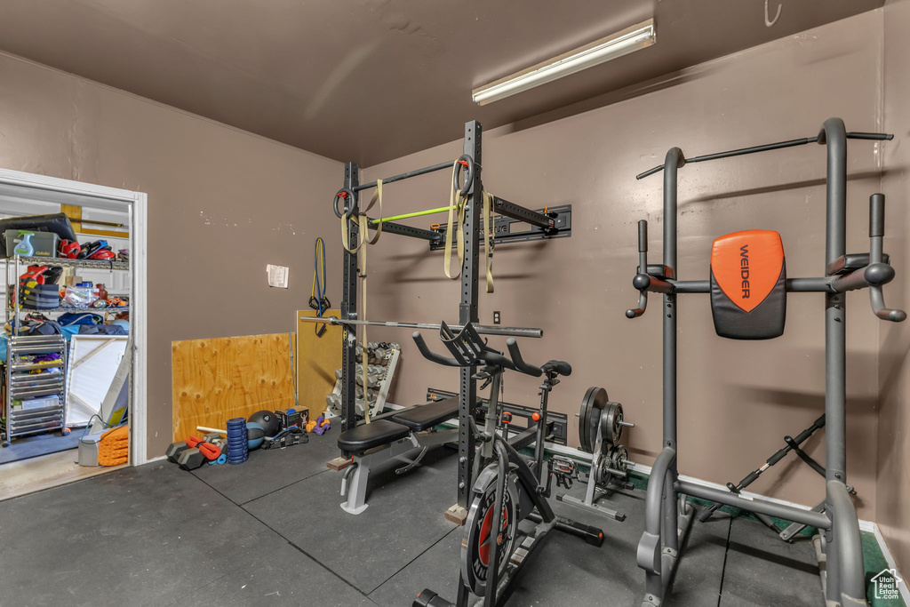 View of workout room