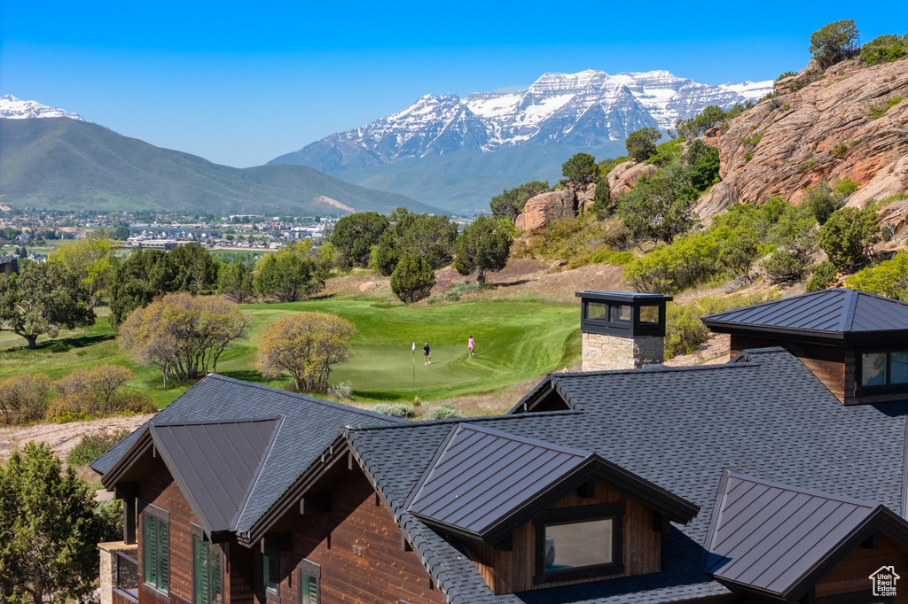 View of mountain background