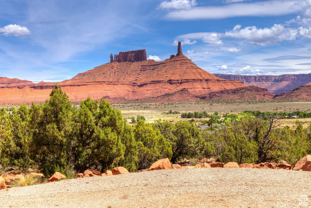 View of mountain background