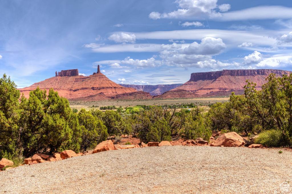 View of mountain backdrop