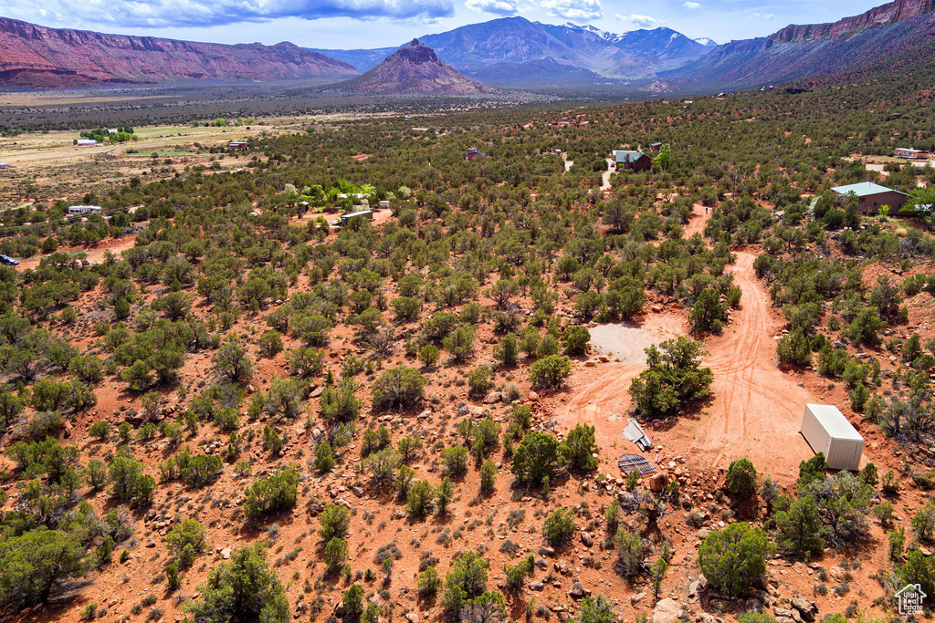 Bird's eye view of mountains