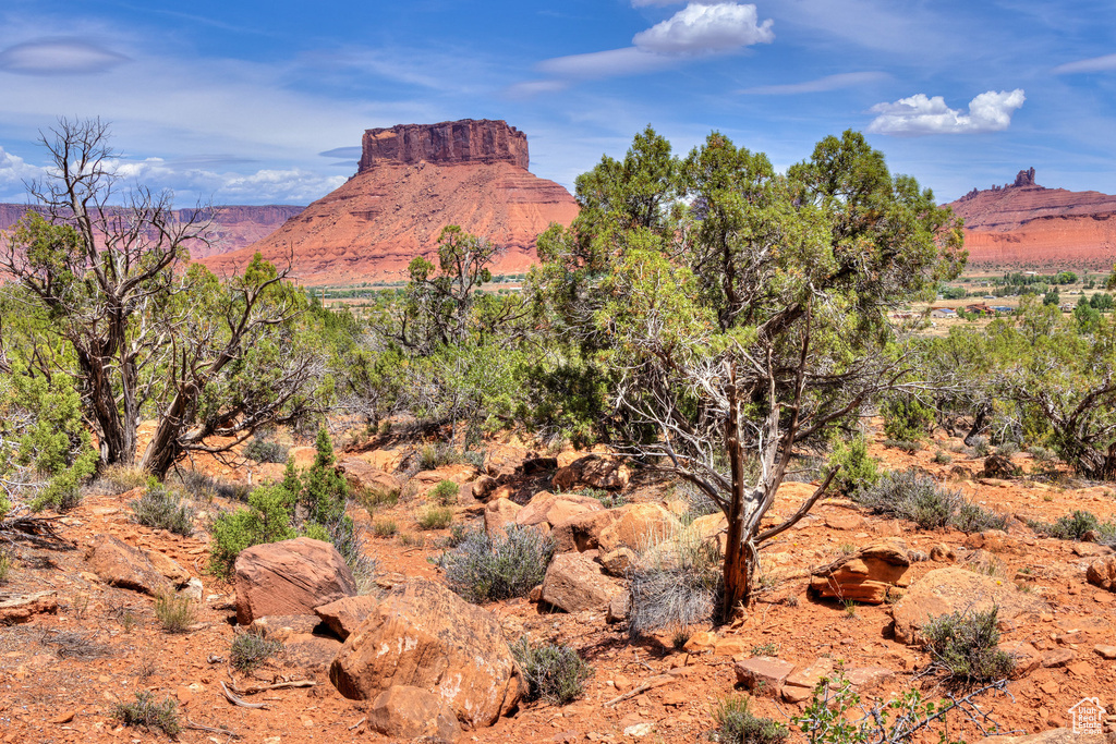 View of mountain background