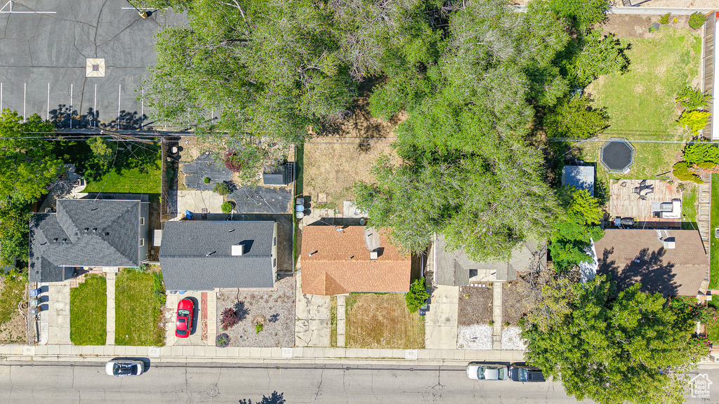 Aerial view of residential area