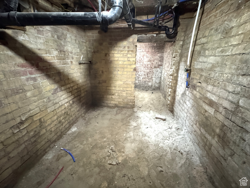 View of unfinished below grade area