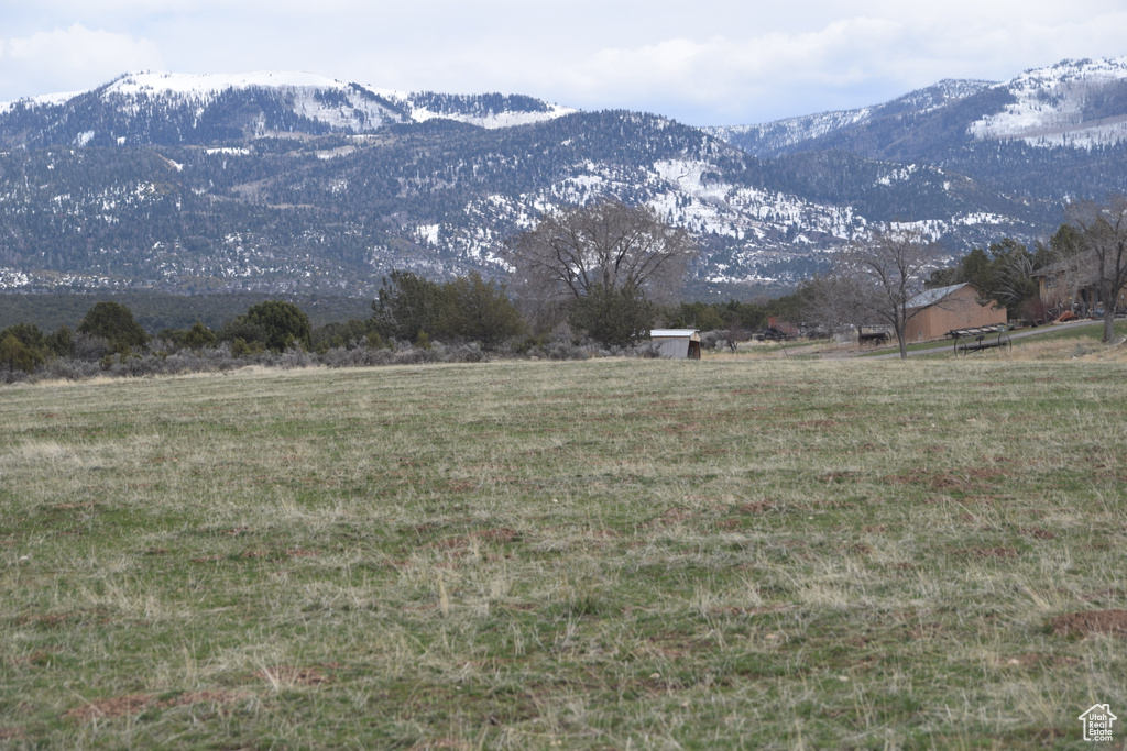 Mountain view featuring rural landscape