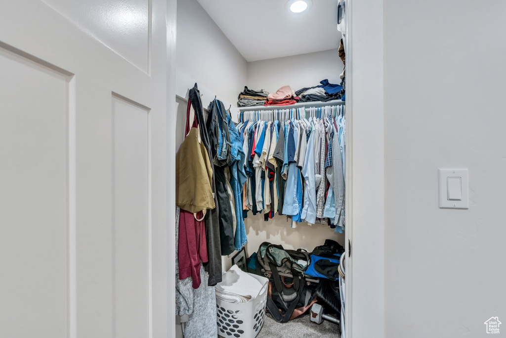 View of spacious closet