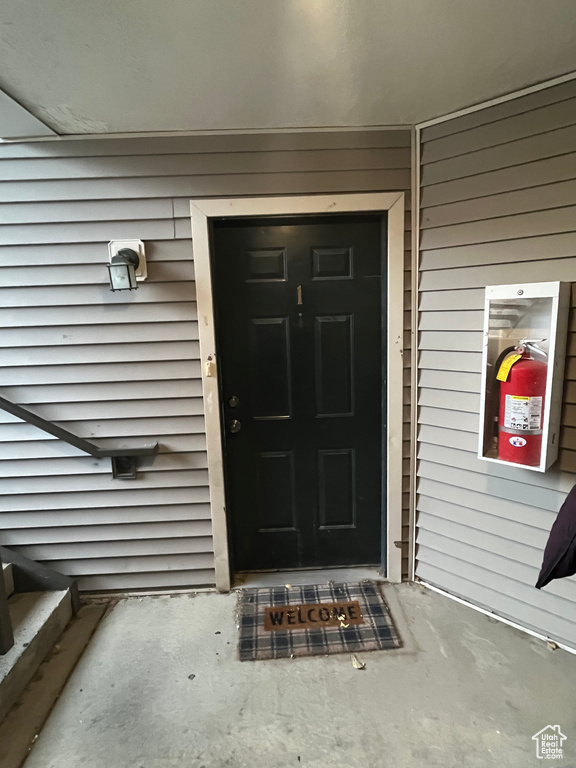 View of entrance to property