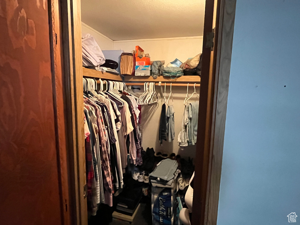 View of spacious closet