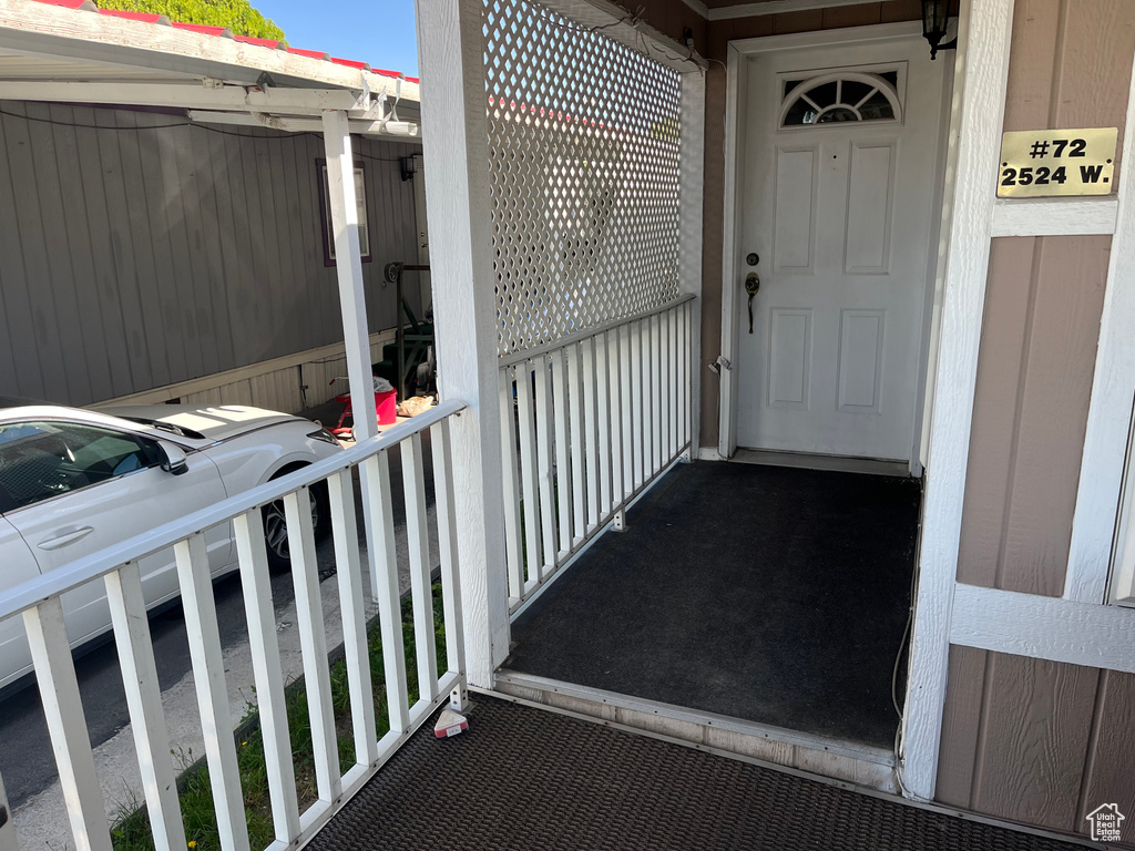 View of entrance to property