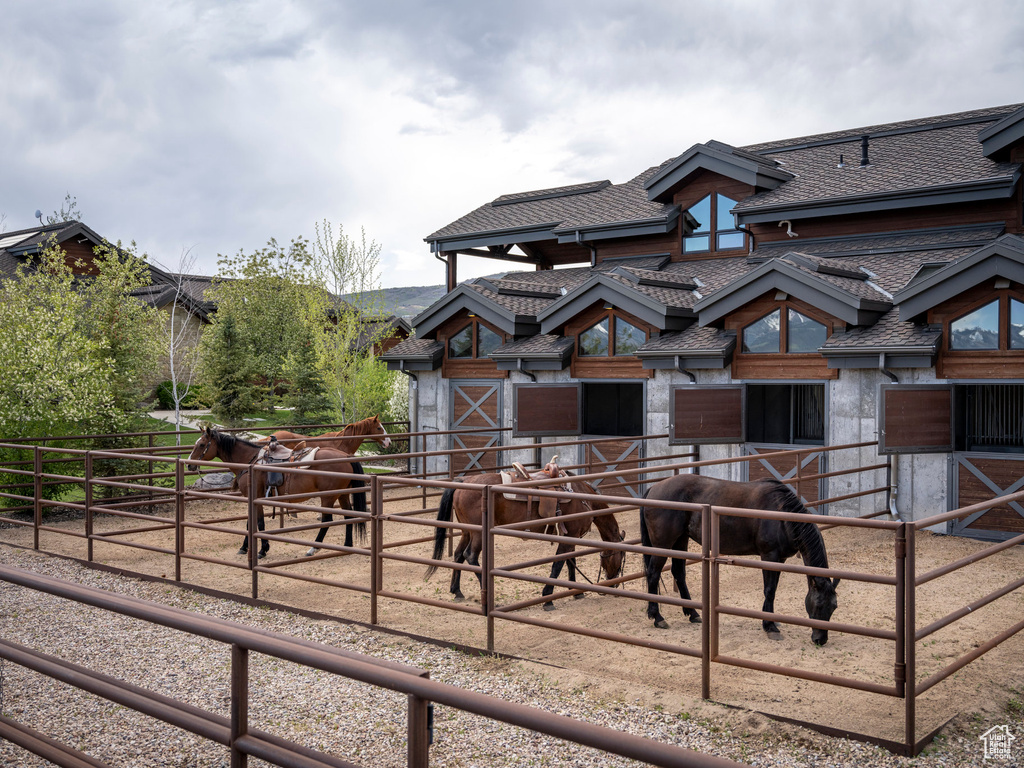 View of stable