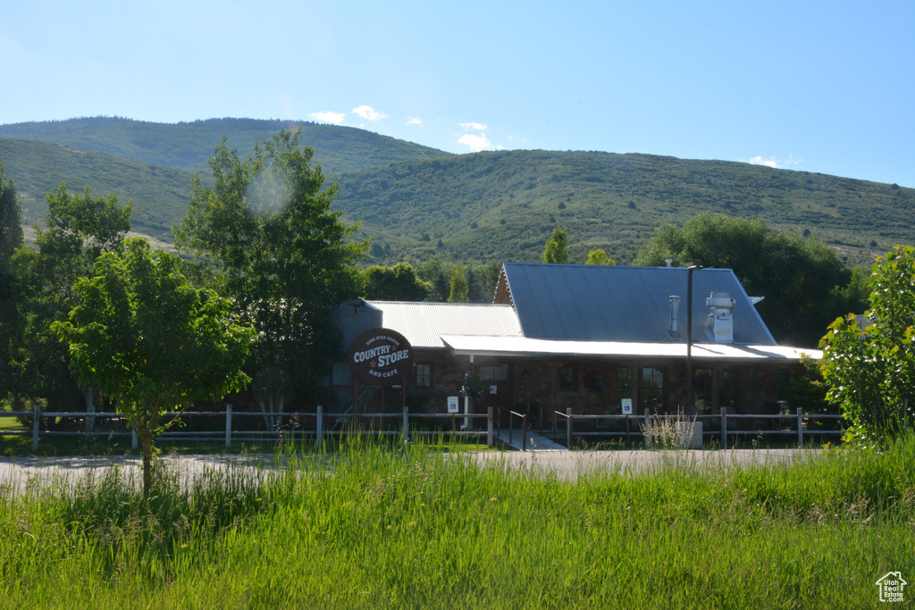 View of mountain background