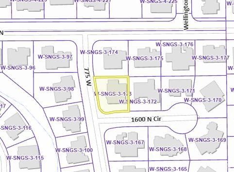 Map of parcels
