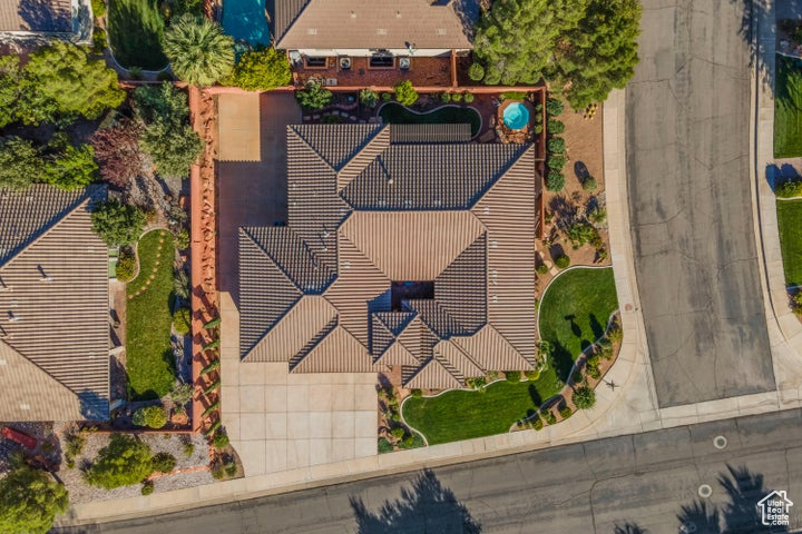 View from above of property