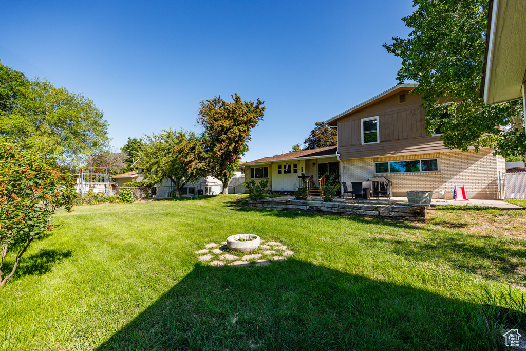 View of yard featuring a patio area