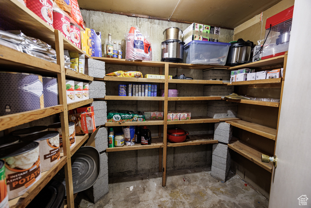 View of storage room