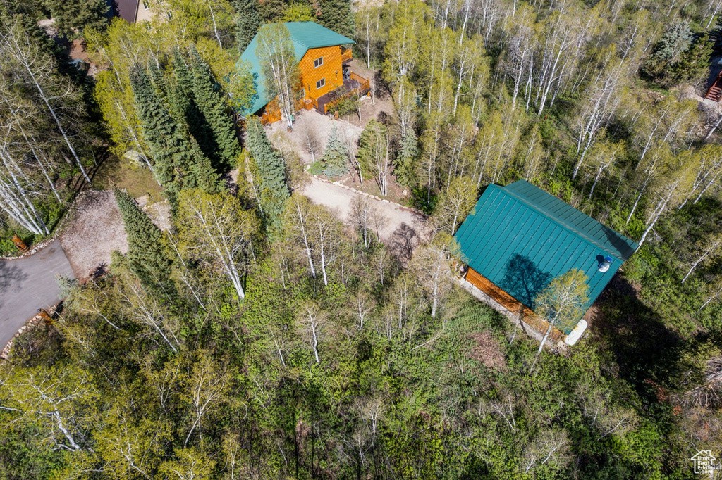 View from above of property