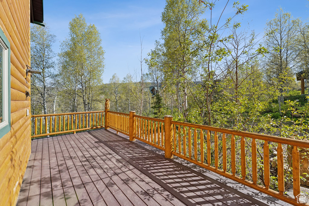 View of deck
