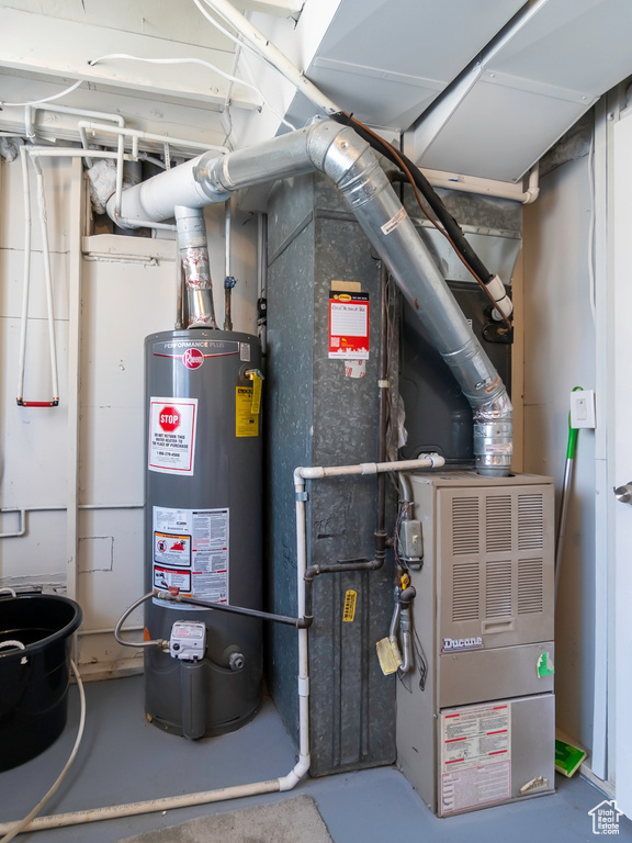 Utilities with gas water heater