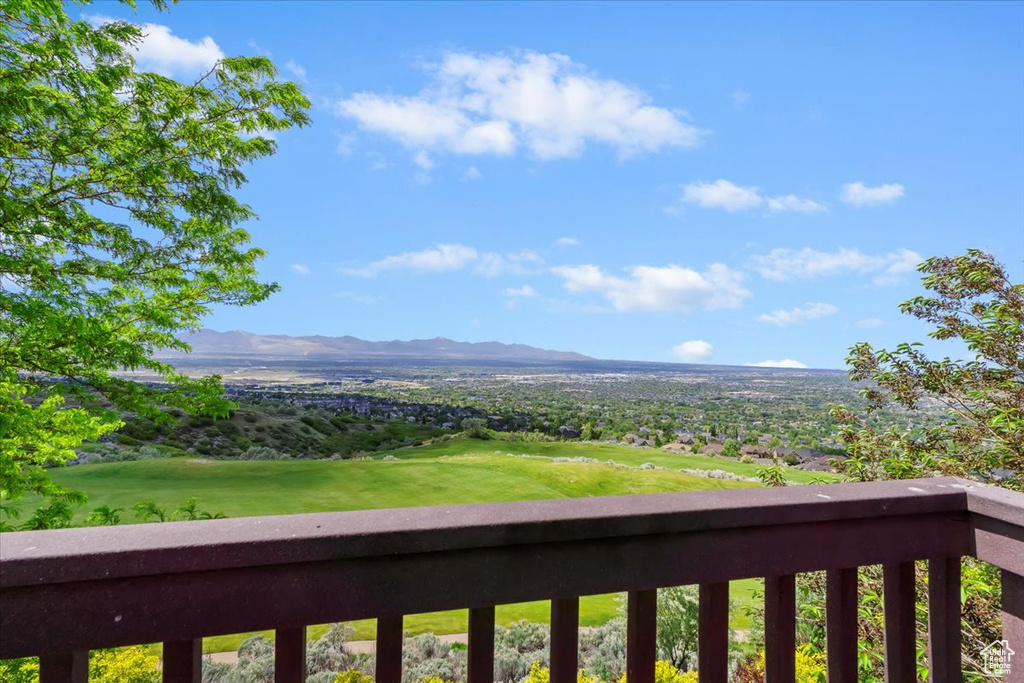 View of mountain background