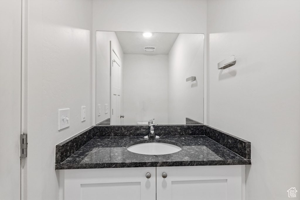 Bathroom featuring vanity
