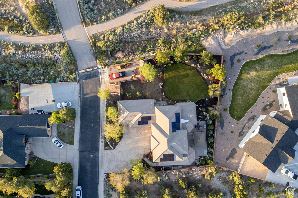 Aerial view of property and surrounding area